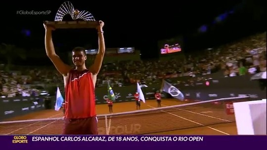 Atual campeão, Carlos Alcaraz retorna ao Rio Open badalado e com statussite de jogos de graçanúmero 2 do mundo  - Programa: Globo Esporte SP 