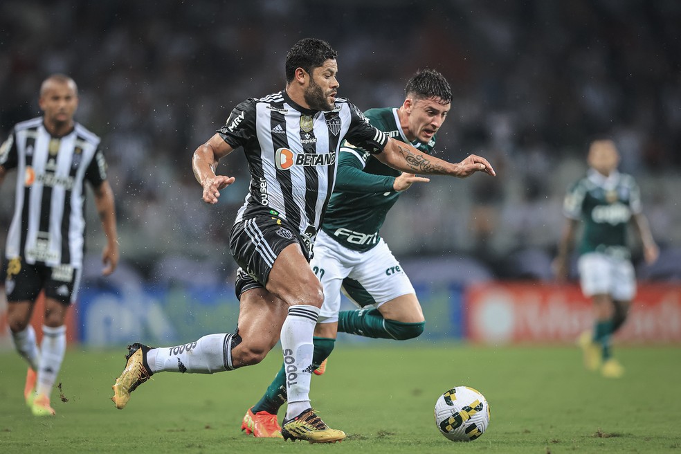 Atlético e Palmeiras duelaram na Libertadores do ano passado  — Foto: Pedro Souza / Atlético