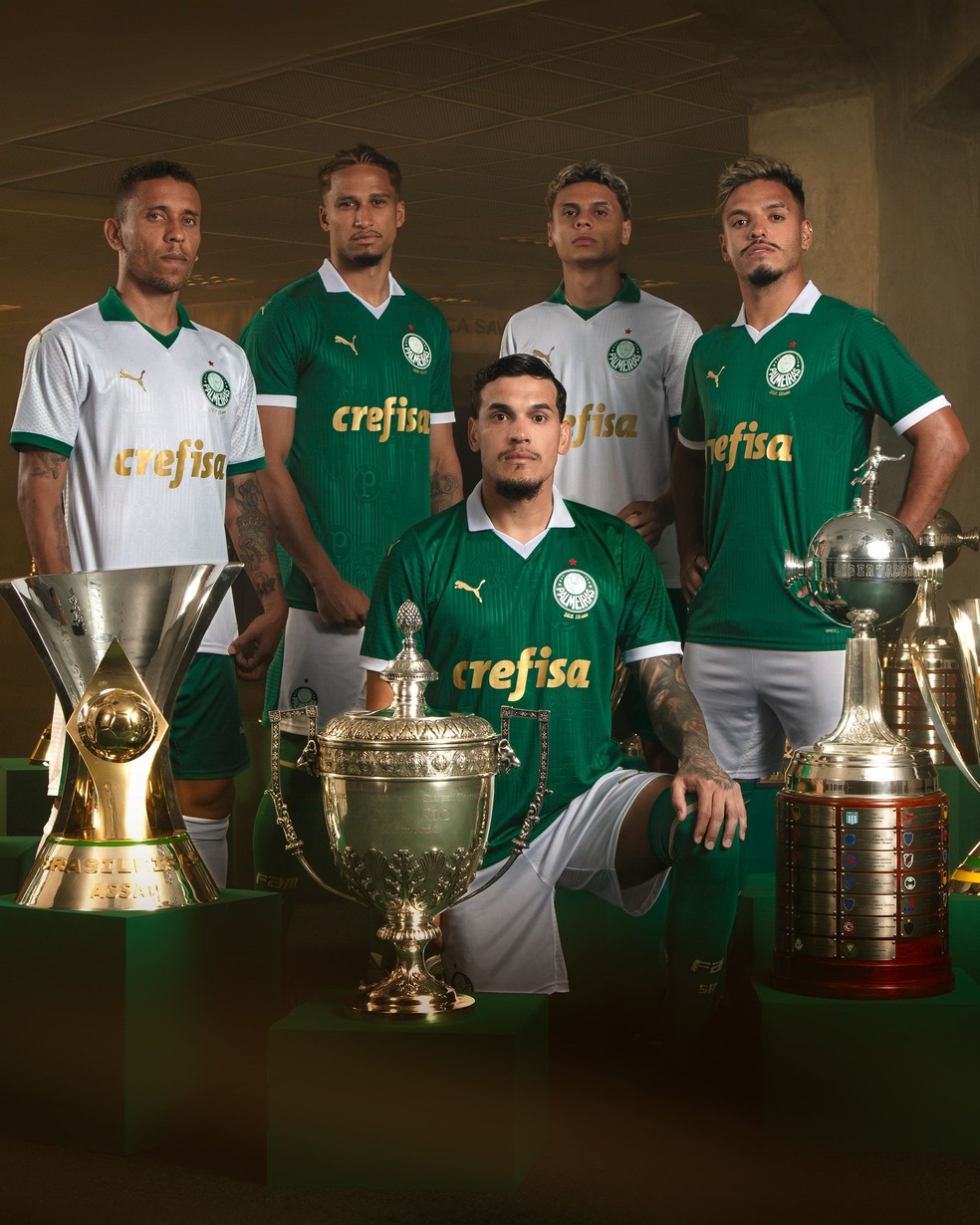 Camisas do Palmeiras para a temporada 2024 — Foto: Divulgação