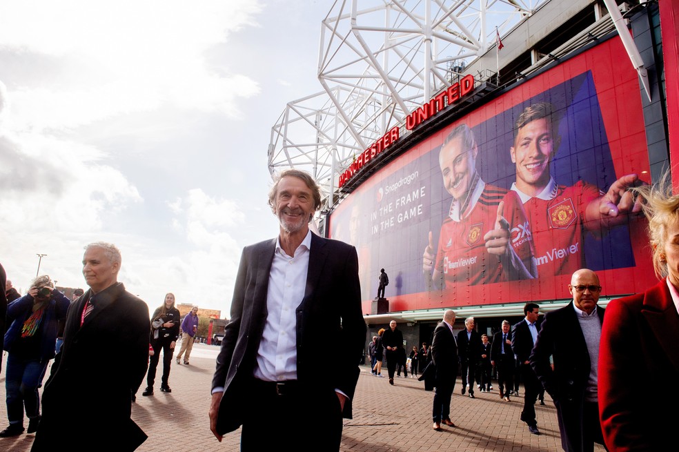 Sir Jim Ratcliffe Manchester United — Foto: Getty Images