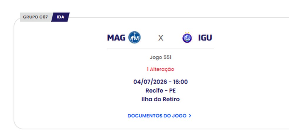 Jogo entre Maguary x Iguatu tem data, horário e local alterados