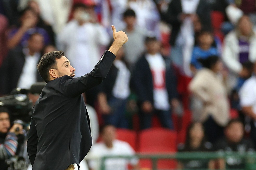 Davide Ancelotti em LDU x Botafogo &mdash; Foto: Vitor Silva / Botafogo