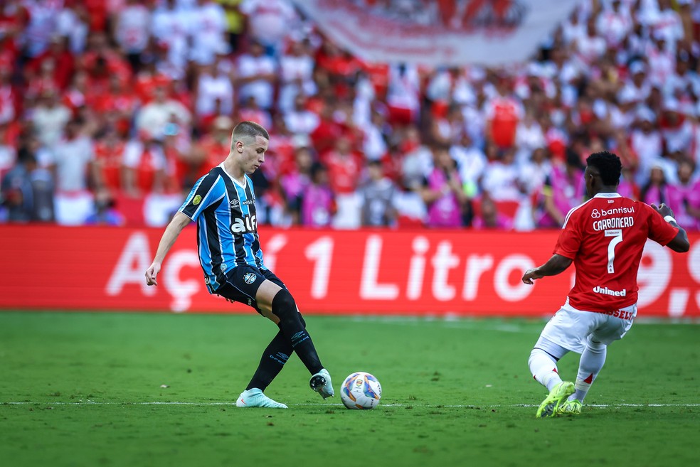 Igor foi a surpresa do Grêmio na decisão do Gauchão — Foto: Lucas Uebel / Grêmio FBPA