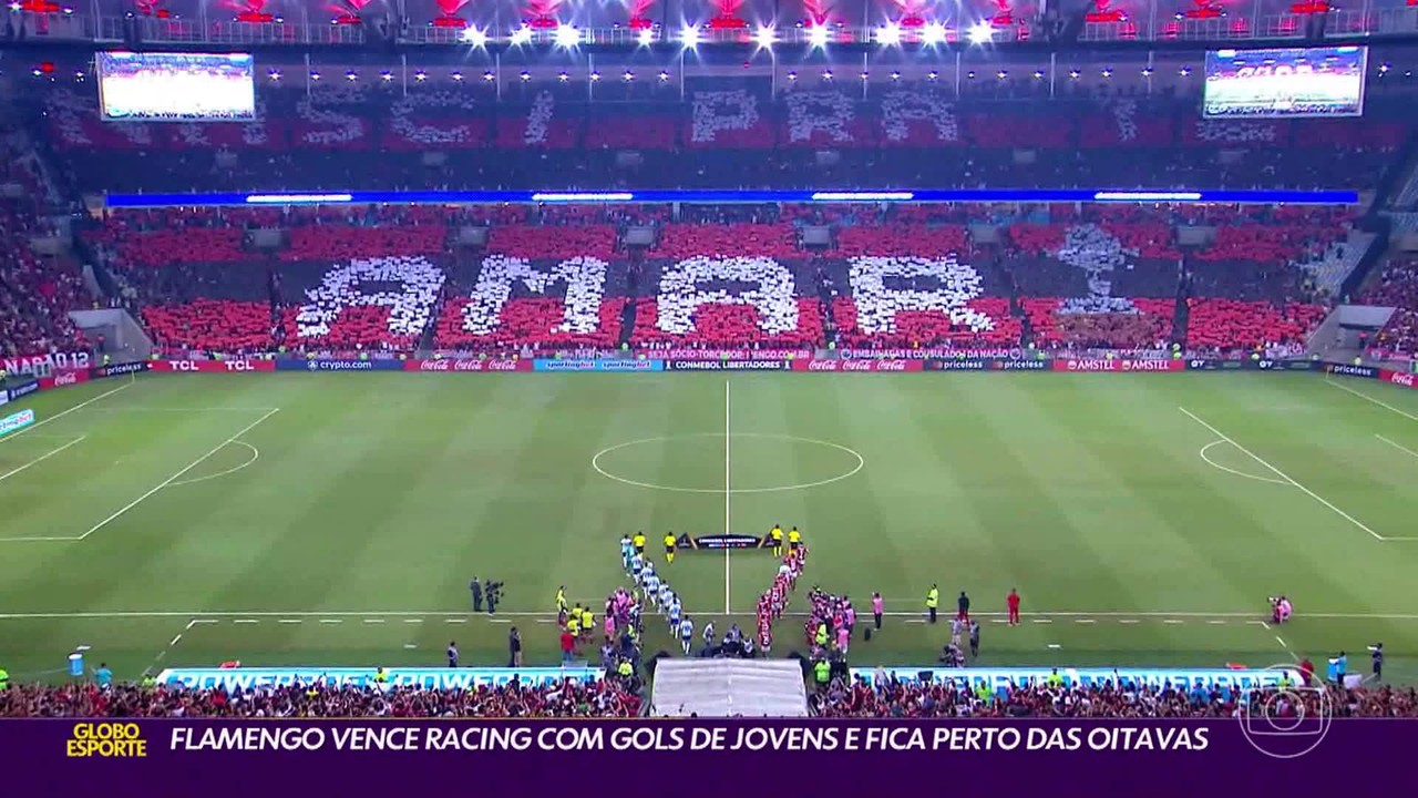 Flamengo vence Racing com gols de jovens e encaminha classificação na Libertadores