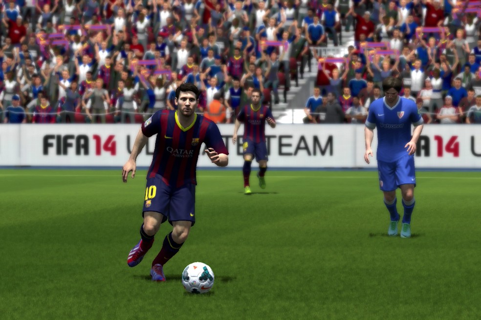 G1 - Capa de 'Fifa 14' traz Messi comemorando gol - notícias em Games