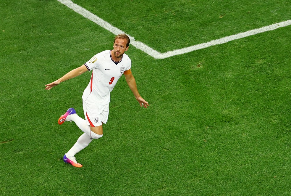 Harry Kane em ação pela Inglaterra