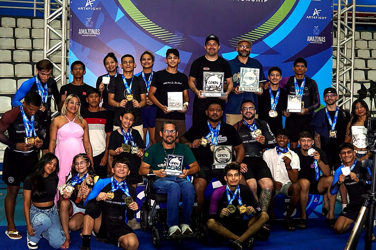 White House School conquista dois títulos por equipes no Manaus Open de Jiu-Jítsu 2026