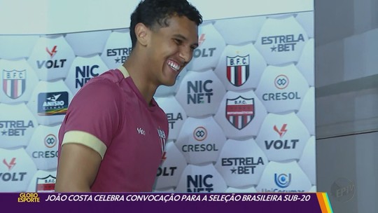 "Sonhoaposta jogo de futebolcriança", diz João Costa sobre chegada à seleção brasileira sub-20 - Programa: Globo Esporte - Ribeirão Preto/Franca 