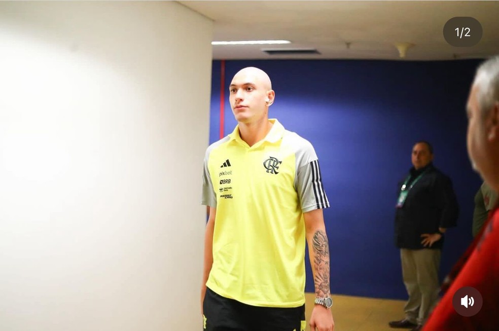 Caio Barone em pré-temporada com o Flamengo nos Estados Unidos — Foto: Divulgação / Flamengo