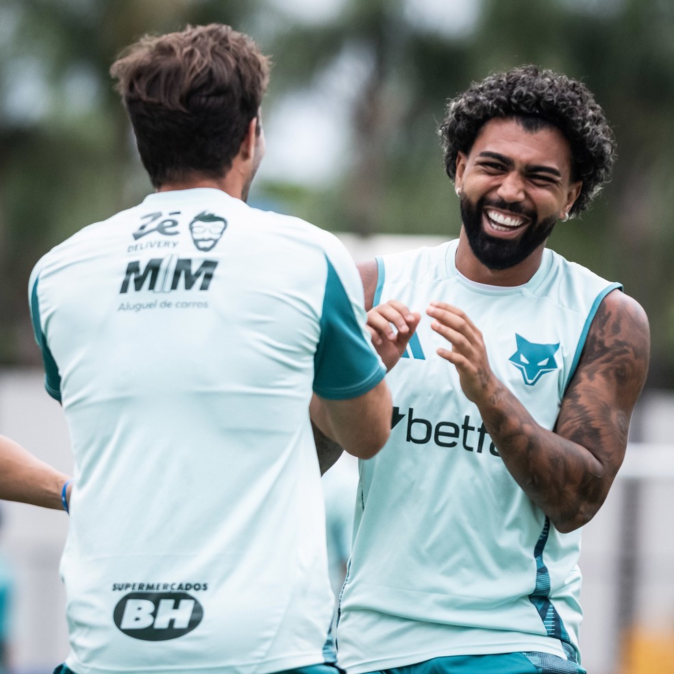 Gabigol em treino do Cruzeiro — Foto: Gustavo Aleixo/Cruzeiro