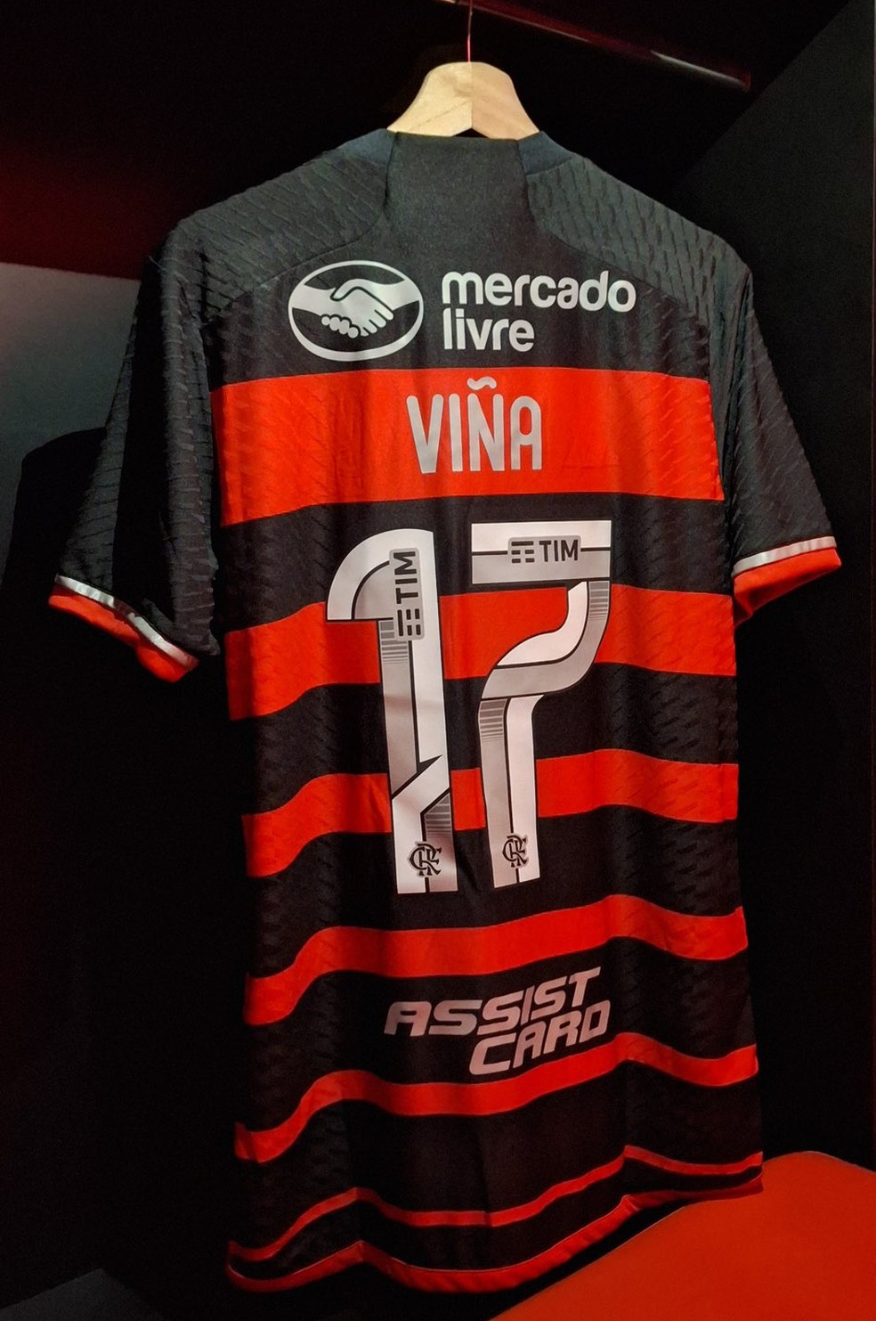 Viña será o camisa 17 do Flamengo — Foto: Divulgação / Flamengo