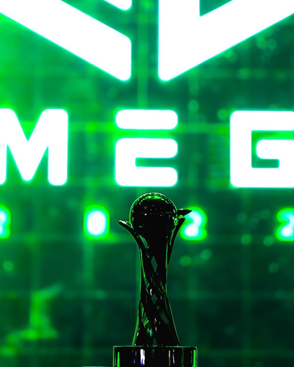 Troféu do MEG na edição 2022 do evento — Foto: Reprodução/Instagram
