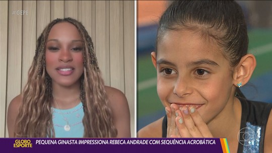 Rebeca manda mensagem para ginasta mirim que viralizou ao repetir sequênciaqual o melhor site de aposta de futebolParis: "Muito orgulhosa"