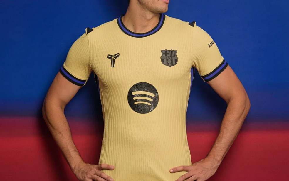Uniforme reserva do Barcelona para temporada 2025/26 — Foto: FC Barcelona