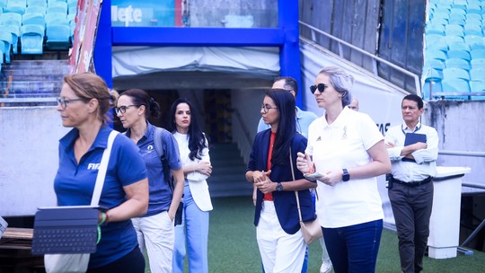 Copa do Mundo Feminina 2027: Fifa faz visita técnica na Arena Fonte Nova