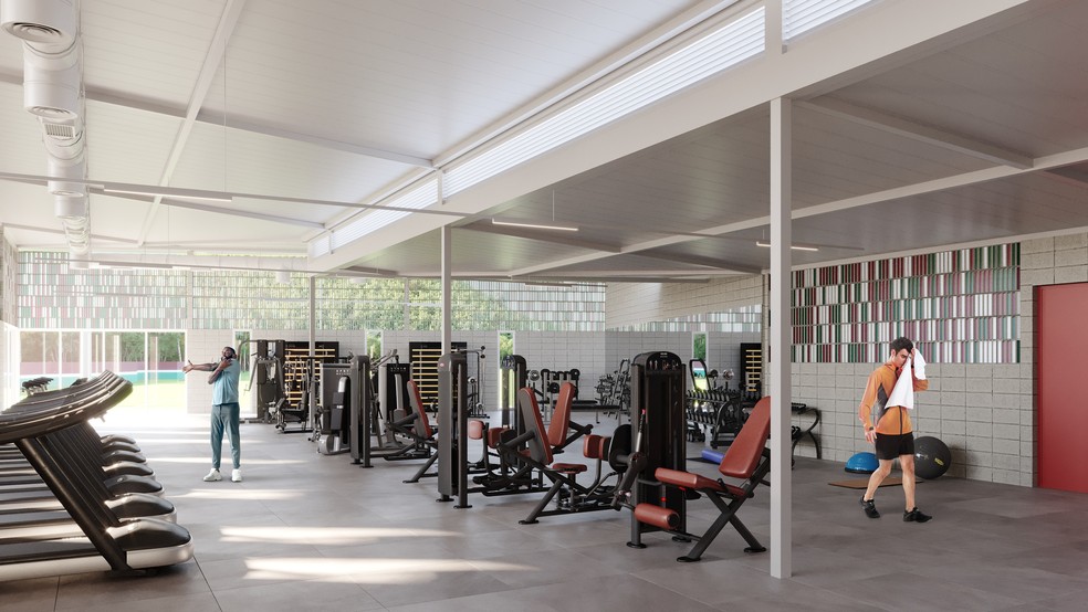 Nova academia do CT de Xerém — Foto: Divulgação