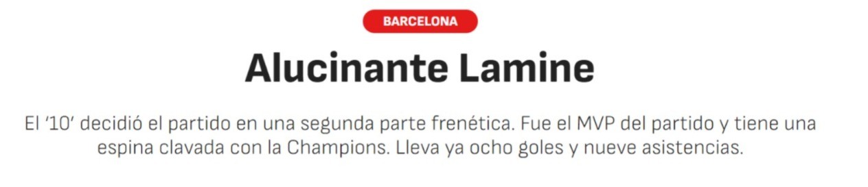 "Highlight para a história" e "Alucinante Lamine": imprensa internacional se rende a Yamal