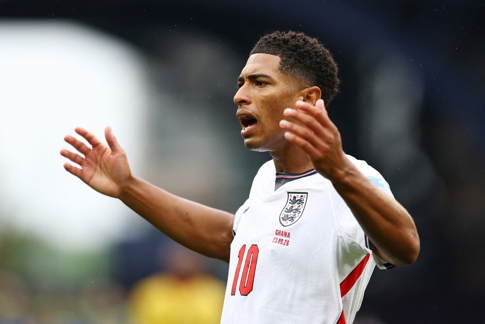 Jude Bellingham durante Inglaterra x Gana