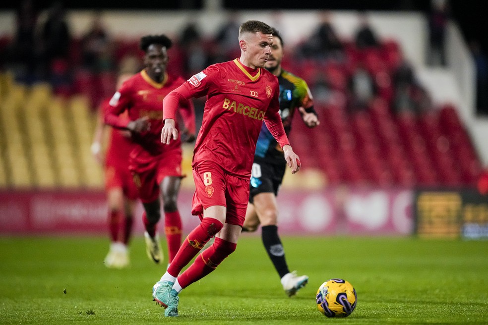 Maxime Dominguez defende o Gil Vicente, de Portugal — Foto: Pedro Loureiro/Eurasia Sport Images/Getty Images