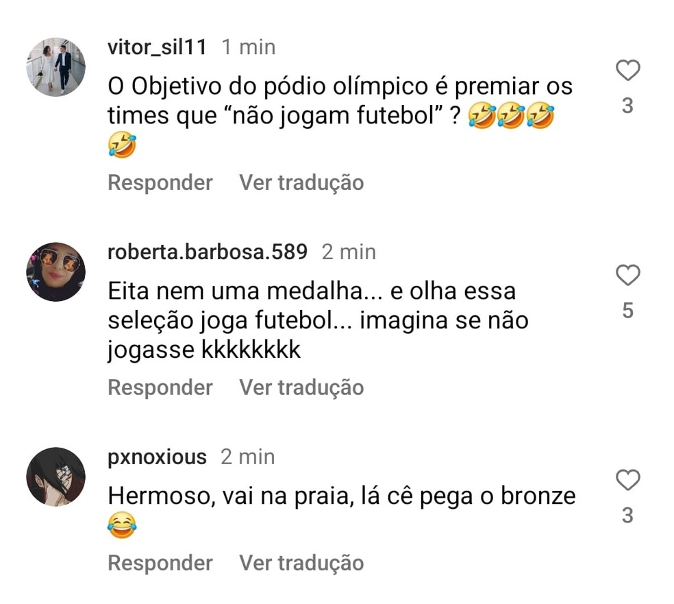 Brasileiros comentam fotos de Jenni Hermoso no Instagram — Foto: Reprodução
