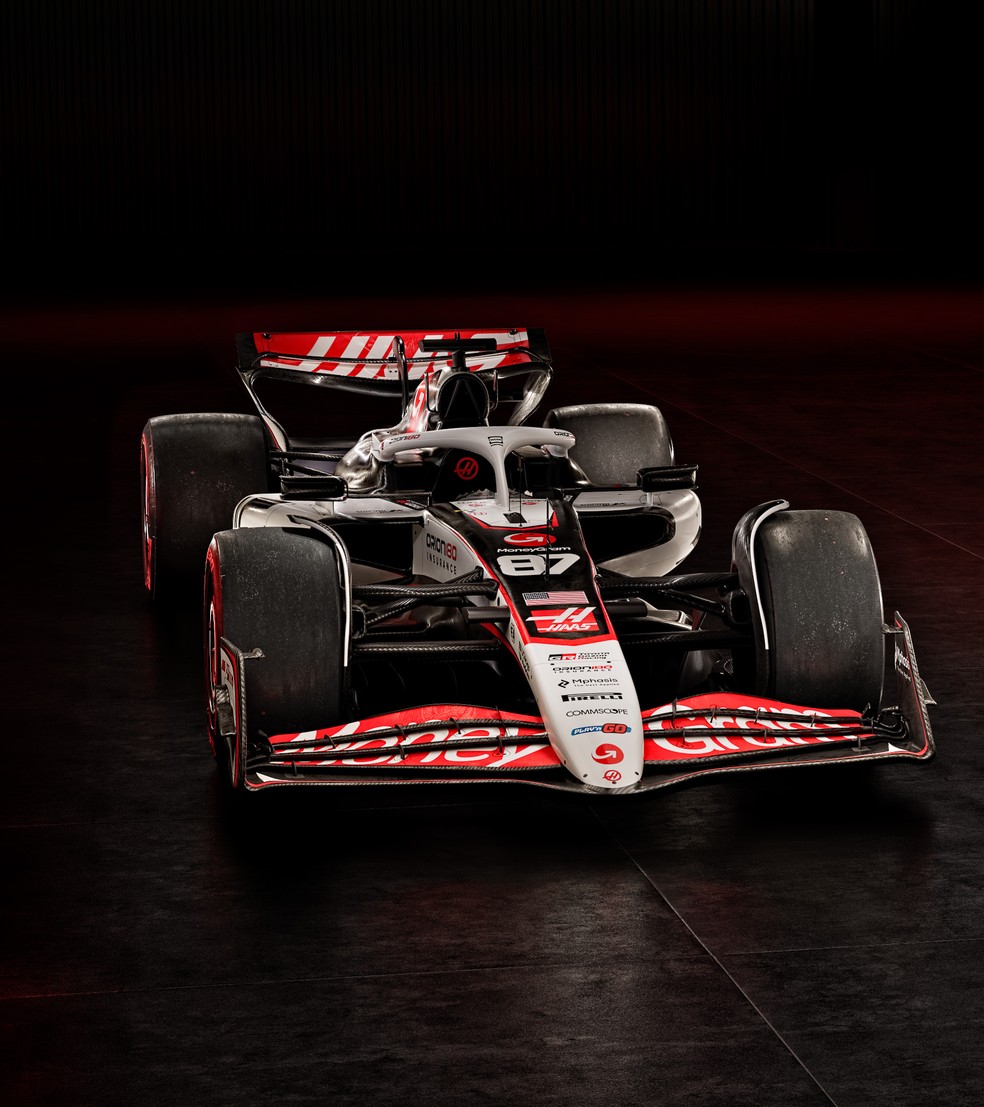 Carro de 2025 da Haas na Fórmula 1 — Foto: Divulgação