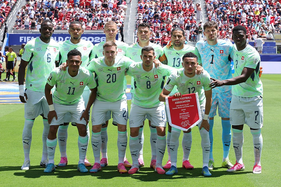 Seleção da Suíça escalada para o confronto contra o Catar