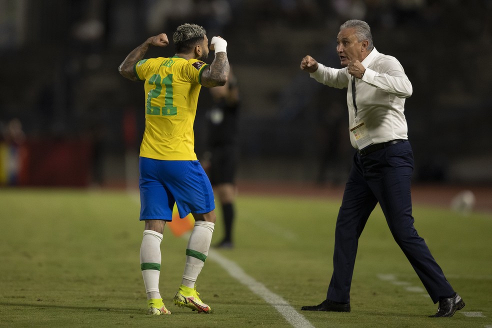 Gabigol era convocado por Tite na Seleçã em 2021 — Foto: Lucas Figueiredo / CBF