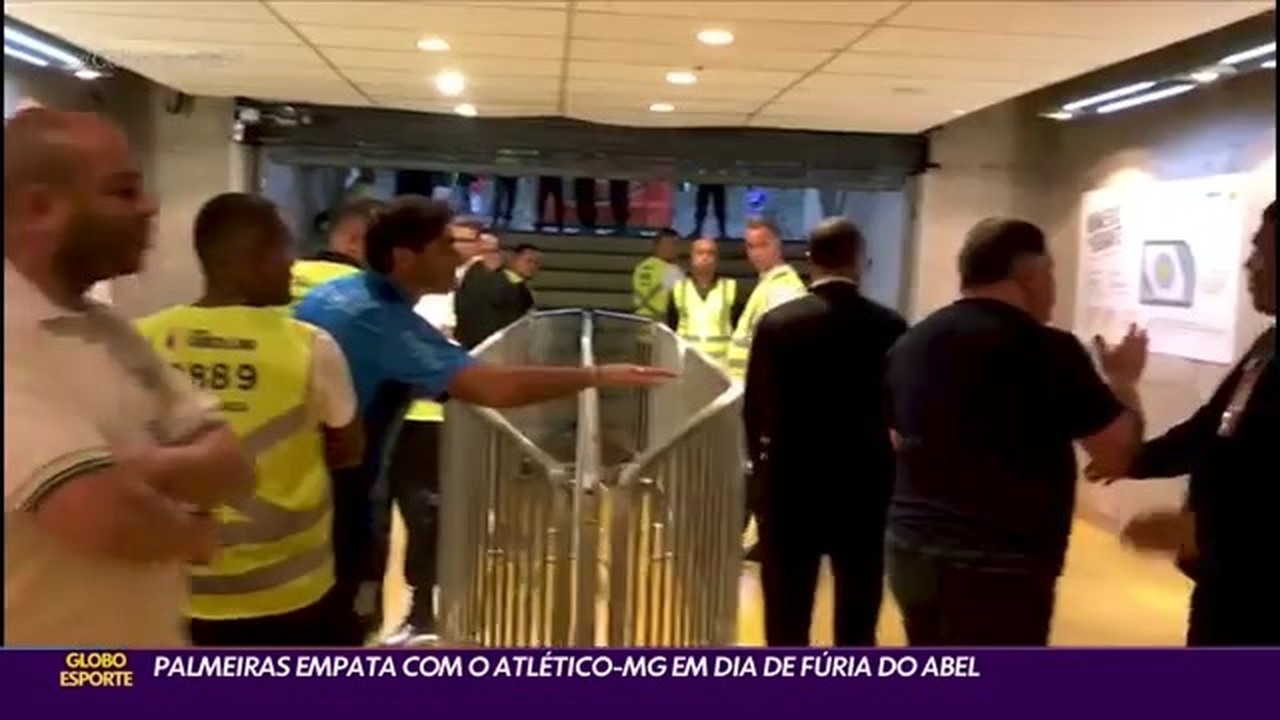 Palmeiras empata com o Atlético-MG em dia de fúria do Abel