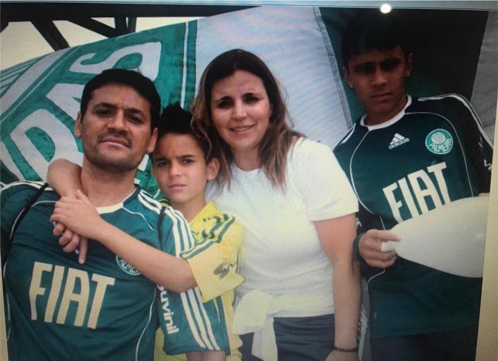Raphael é palmeirense desde pequeno, mas começou a trajetória no Corinthians — Foto: Arquivo pessoal