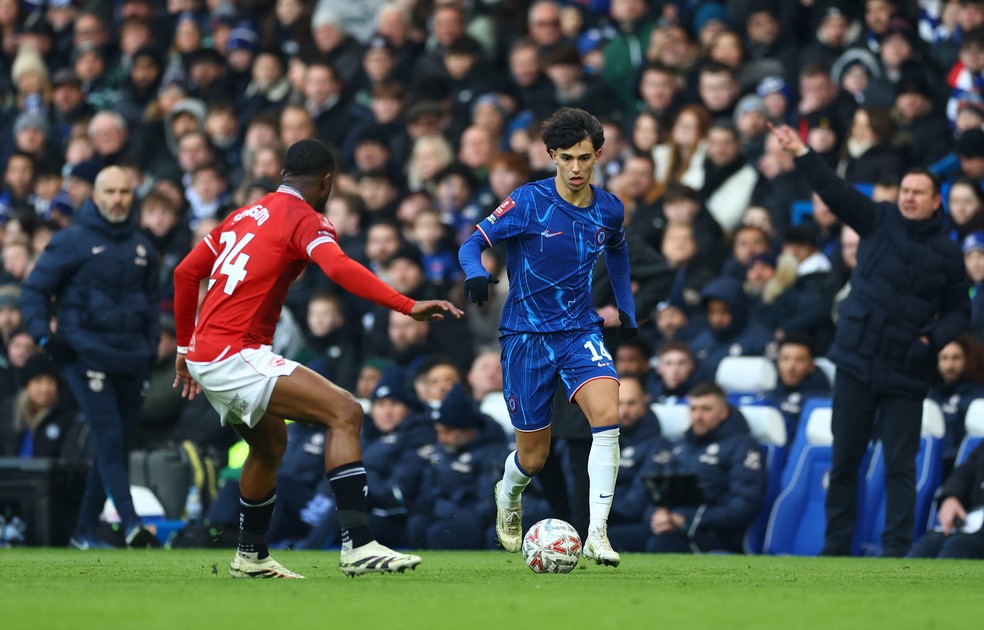 João Félix em ação pelo Chelsea — Foto: Reuters/Matthew Childs