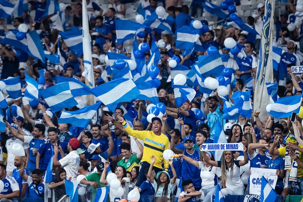 Torcida do Cruzeiro no Mineirão — Foto: Gustavo Aleixo/ Cruzeiro