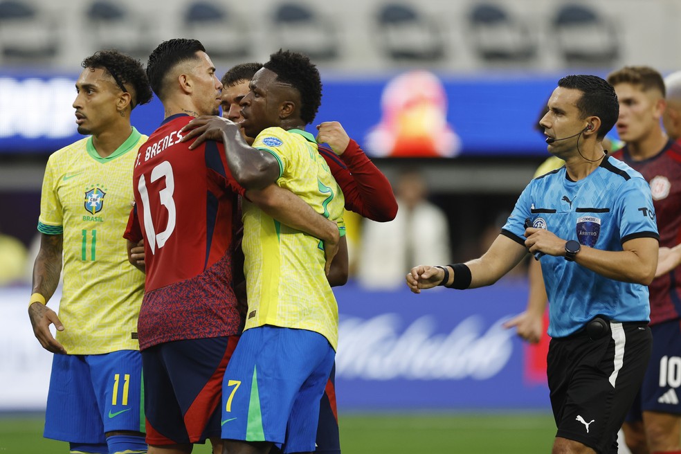 Vinicius Junior em Brasil x Costa Rica — Foto: Buda Mendes/Getty Images