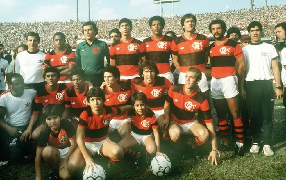 Flamengo em 1983  Foto: Gazeta Press