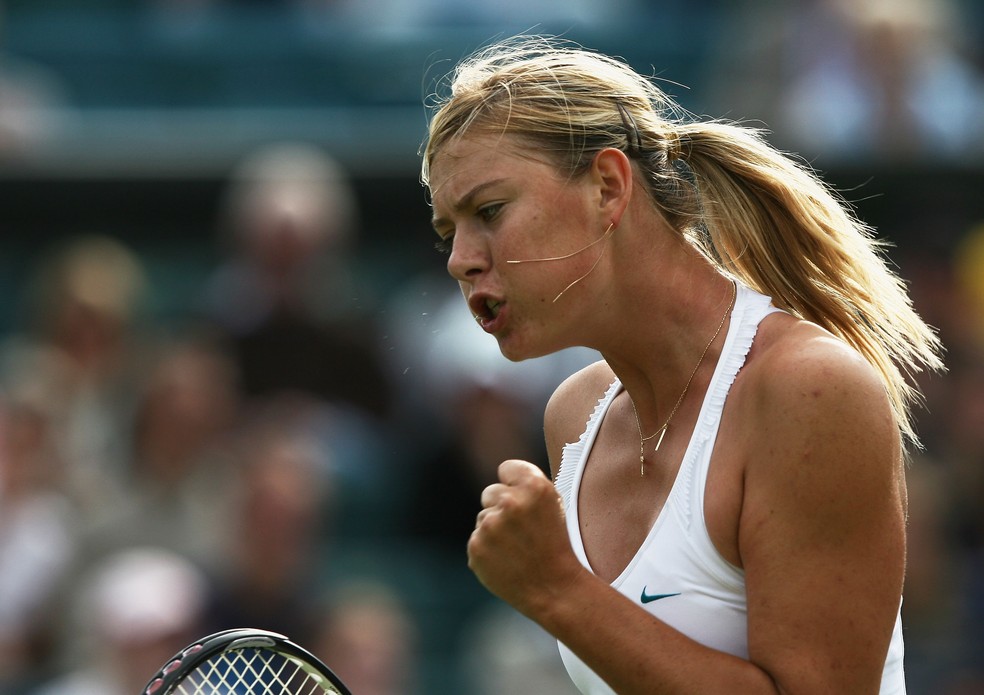 Maria Sharapova em Wimbledon 2007 &mdash; Foto: Clive Brunskill/Getty Images