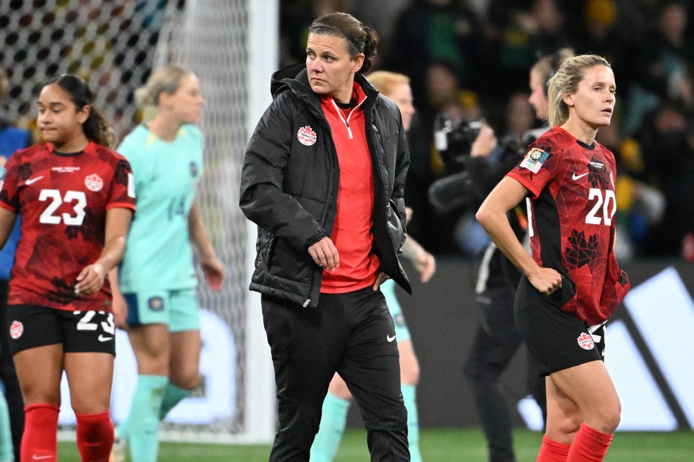 Sinclair deixou a partida no intervalo — Foto: William West / AFP