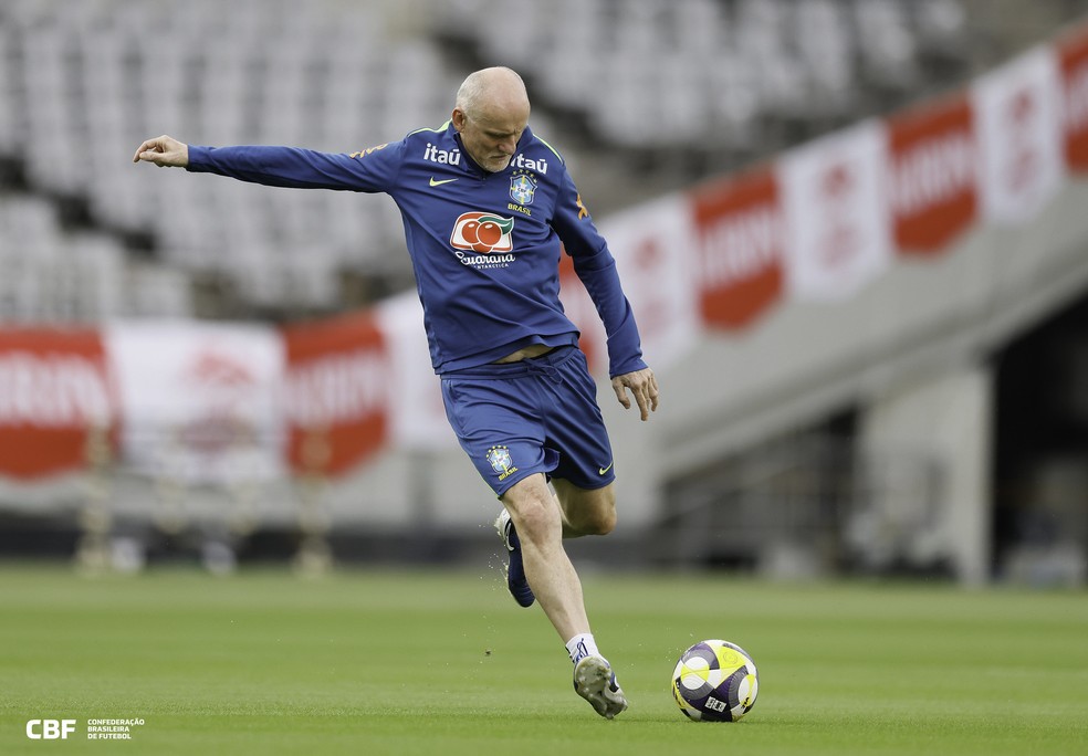 Taffarel é preparador de goleiros da seleção brasileira — Foto: Rafael Ribeiro / CBF