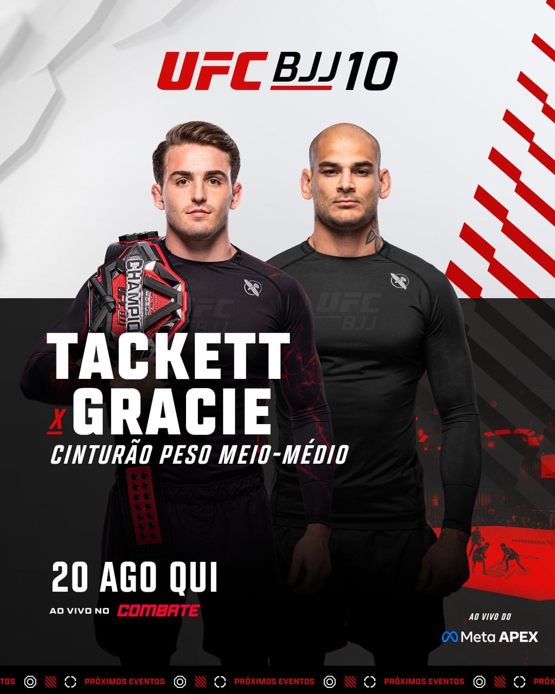 UFC BJJ 10 anuncia card com Rebeca Lima, Renato Canuto e Andrew Tackett