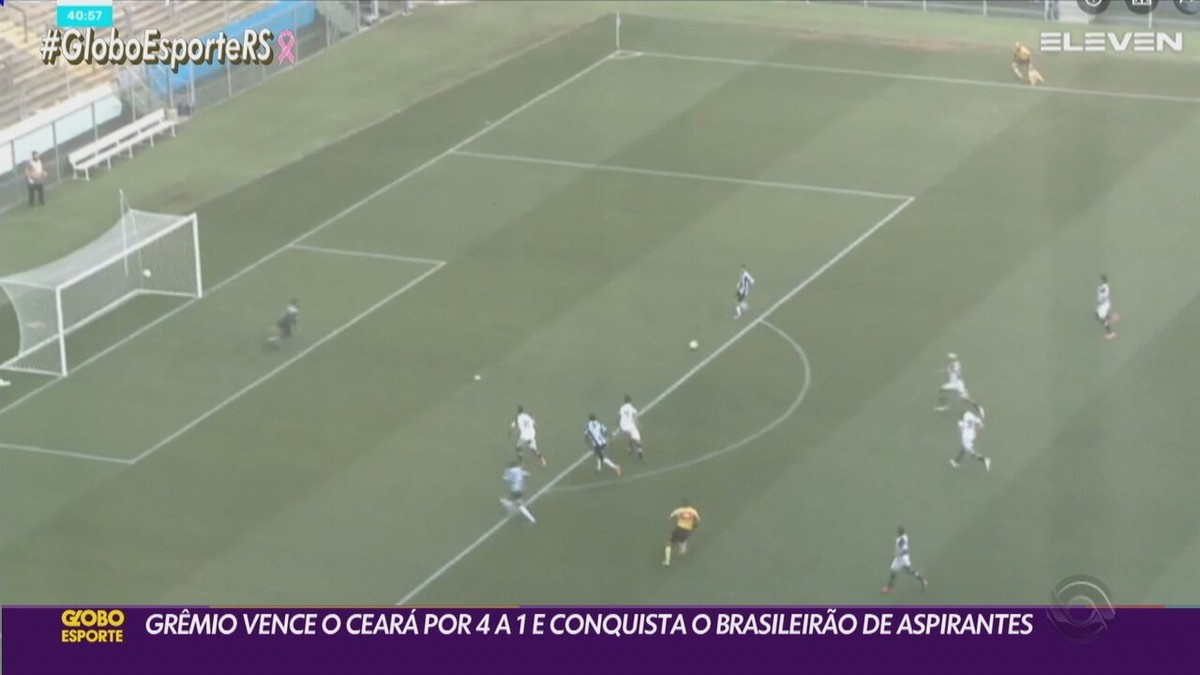 Grêmio supera o Ceará e fica com o título inédito do Campeonato Brasileiro  de Aspirantes