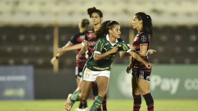 Gol do Palmeiras contra o Flamengo