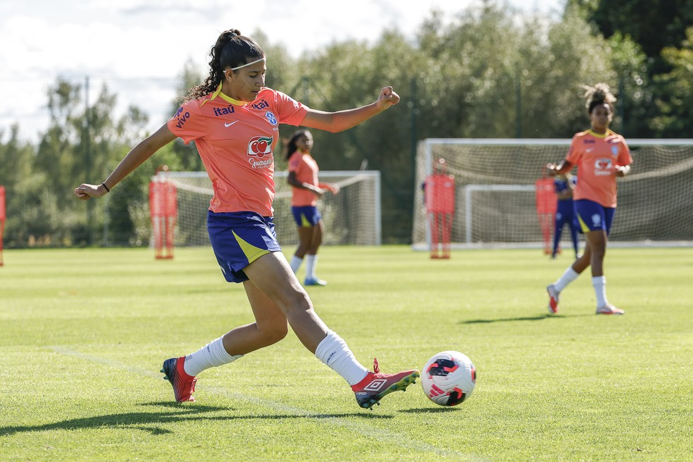 Dulce Maria está pronta para a Copa do Mundo Sub-20 — Foto: Luciana Vermell/CBF