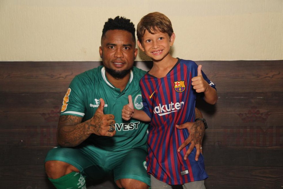 Carlos Alberto com a camisa do Boavista em 2019 — Foto: Eduardo Peralta/Boavista