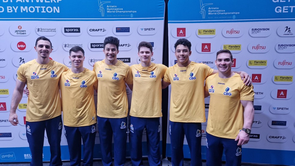 Brasil faz boa qualificatória no masculino e aguarda vaga olímpica — Foto: Lorena Dillon