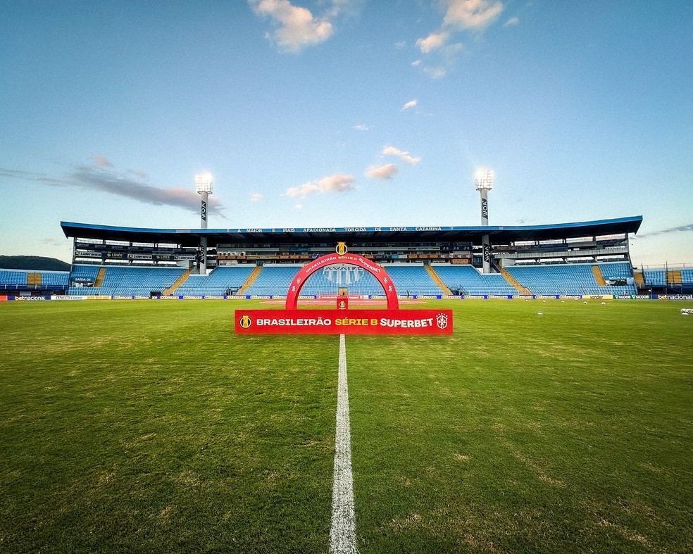 Estádio da Ressacada em Florianópolis, palco do jogo entre Avaí e Criciúma.