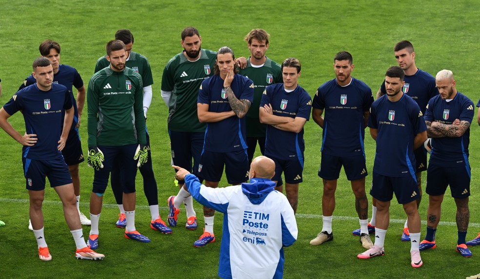 Atual campeã da Eurocopa, seleção da Itália estreia em 2024 contra a Albânia — Foto: Getty Images