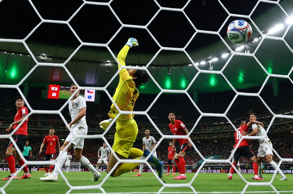 Gol de Krejci em Coreia do Sul x República Tcheca