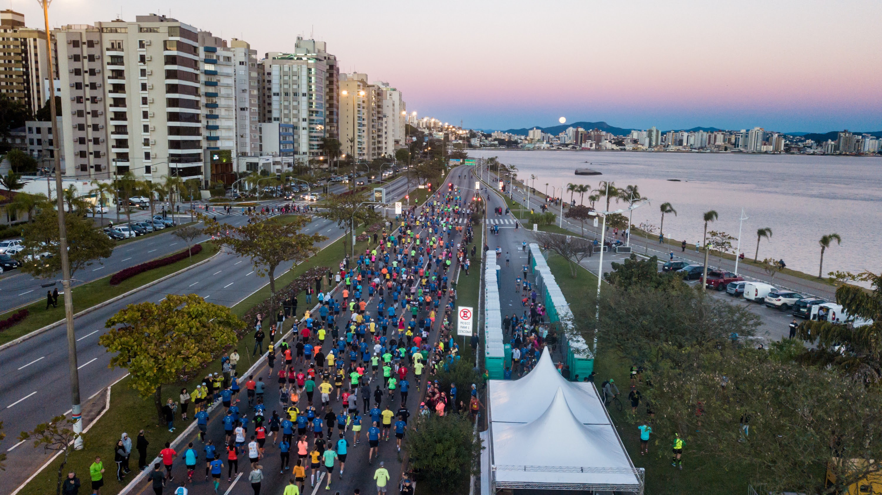 Confira as alterações de trânsito para a Maratona Internacional de Floripa