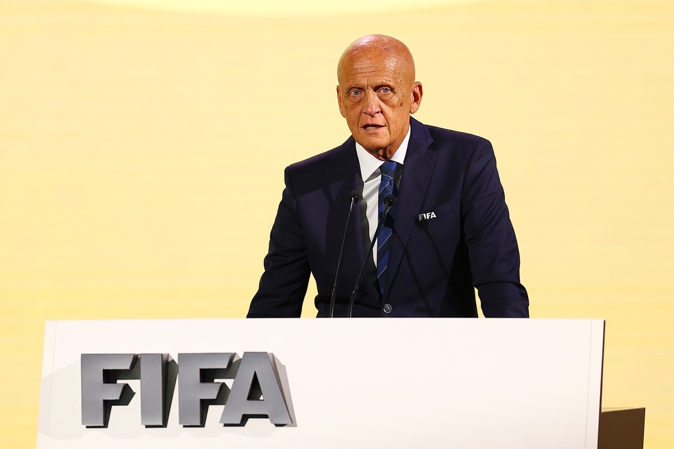 Pierluigi Colina é chefe do Comitê de Arbitragem da Fifa — Foto: Getty Images