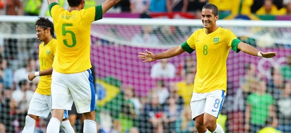 Rômulo em ação nas Olimpíadas de Londres 2012.