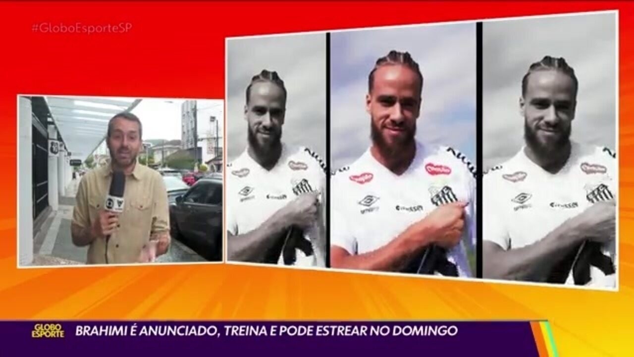 Brahimi aparece no BID da CBF e pode estrear pelo Santos contra o Bragantino