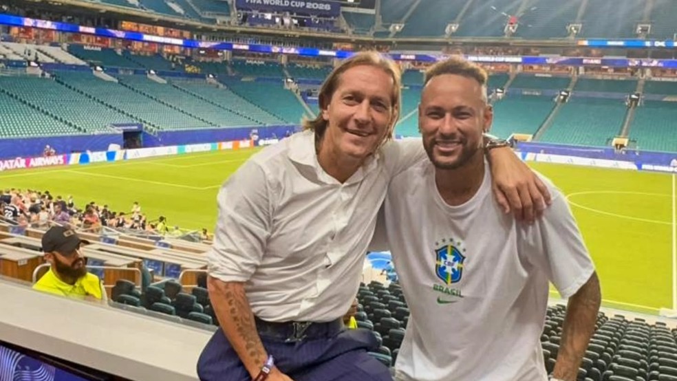 Míchel Salgado e Neymar Jr. — Foto: Arquivo pessoal